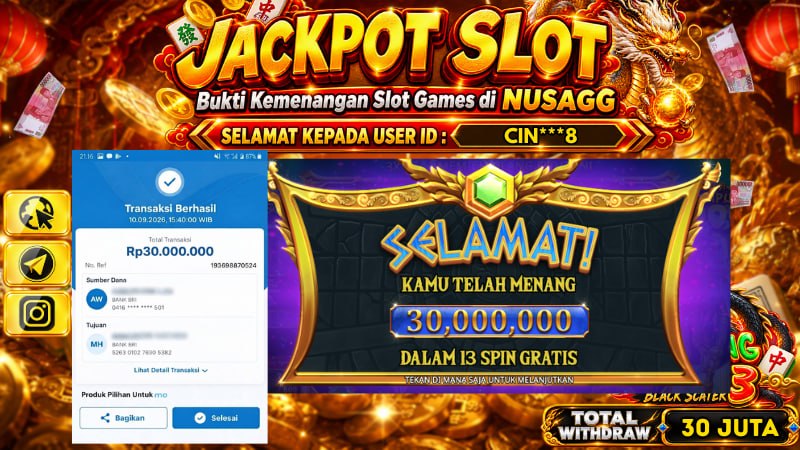 JACKPOT 30 JT DI GATES OF OLYMPUS  PRAGMATICPLAY